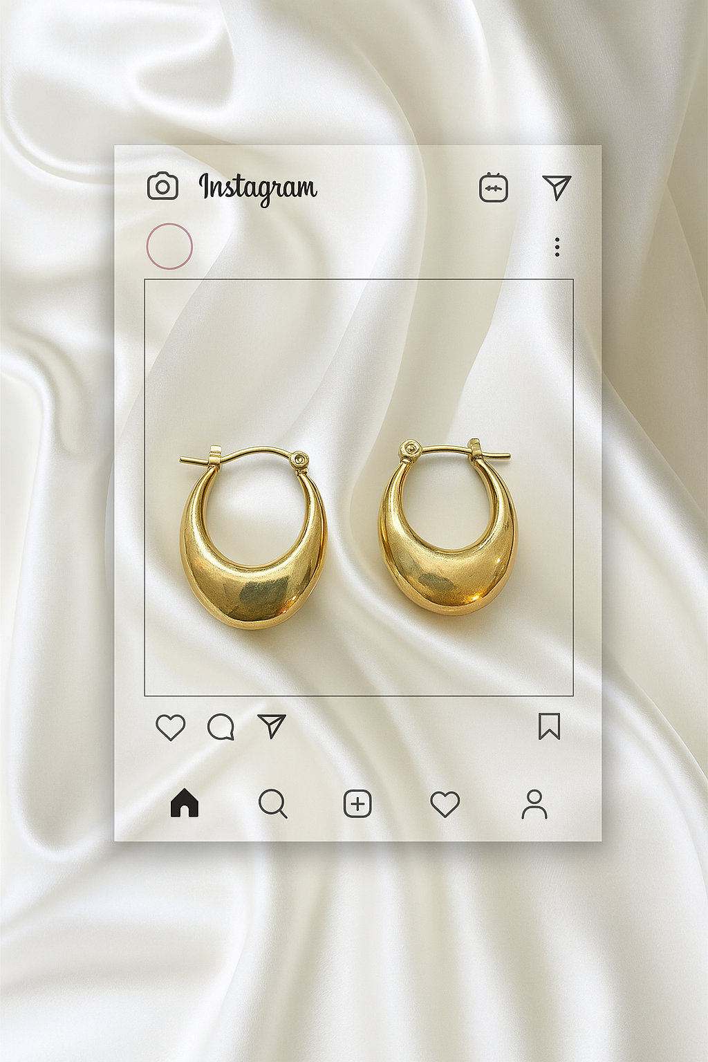 Classic Gold Hoop Earrings – PRATIRU Polished Anti-Tarnish Jewelry