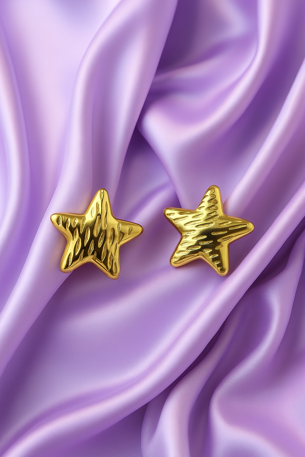 Gold Star Stud Earrings – Bold Stainless Steel Design | Anti-Tarnish & Hypoallergenic